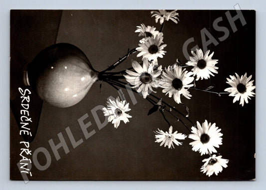 Pohlednice květiny Srdečné přání 1943 (M24843)
