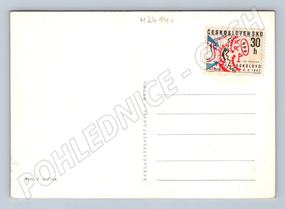 Pohlednice Československo SRDEČNÉ PŘÁNÍ květina 1943 (M24844)