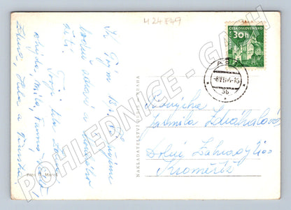 Pohlednice SRDEČNÉ PŘÁNÍ žlutý narcis váza 1946 (M24849)