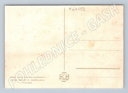 Pohlednice žluté růže (M24853)
