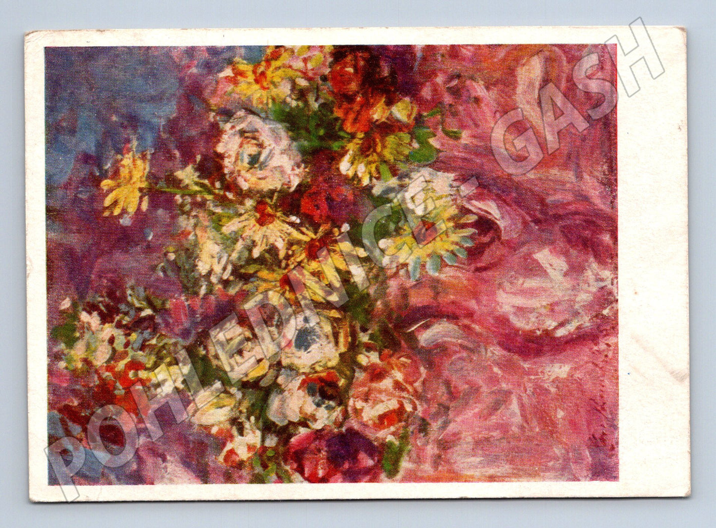 Pohlednice květiny zátiší 1957 (M24857)