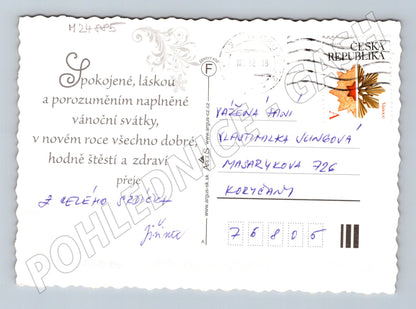 Pohlednice Vánoční aranžmá svíčky 2013 (M24885)