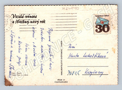 Pohlednice Československo vánoční zátiší (M24890)