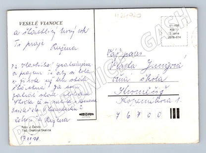 Pohlednice Slovensko Vánoční motiv 1979 (M24920)