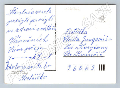 Pohlednice Vánoční zátiší 1985 (M24942)