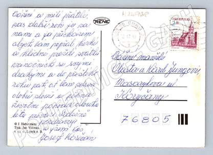 Pohlednice Vánoční novoroční motiv 1993 (M24968)