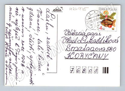 Pohlednice Vánoční motiv svíčky 1998 (M24975)