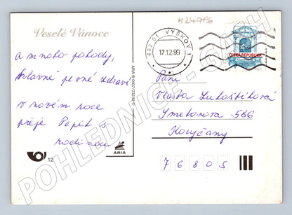 Pohlednice Veselé Vánoce vánoční stromeček 1999 (M24986)