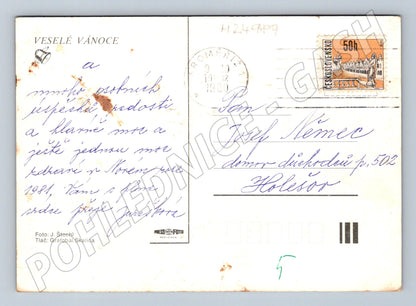 Pohlednice Vánoční zátiší 1981 (M24989)