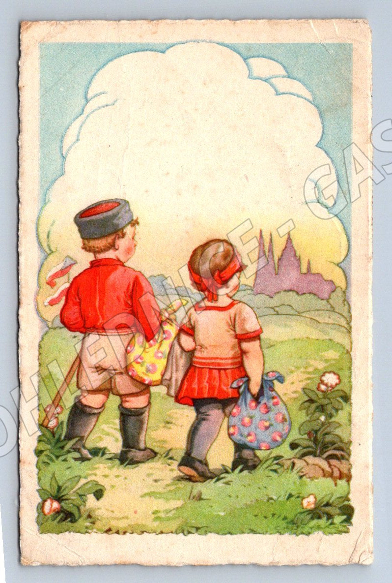 Children in traditional costumes Protectorate 1940 (M2500)