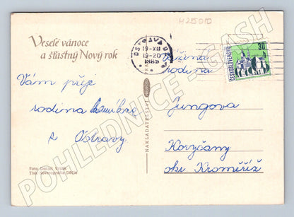 Pohlednice Československo Vánoční motiv 1965 (M25010)