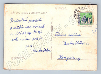 Pohlednice vánoční novoroční zátiší (M25042)