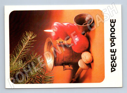 Pohlednice vánoční motiv Veselé Vánoce 1985 (M25070)