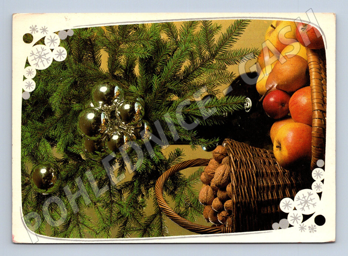 Pohlednice Vánoční motiv 1984 (M25119)