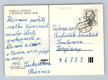 Pohlednice vánoční motiv 1969 (M25122)