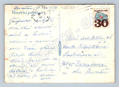 Pohlednice Vánoční zátiší 1977 (M25133)
