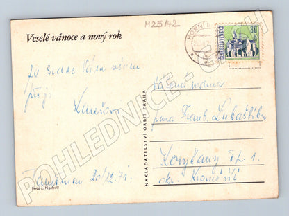 Pohlednice Vánoční zátiší jiskra 1971 (M25142)