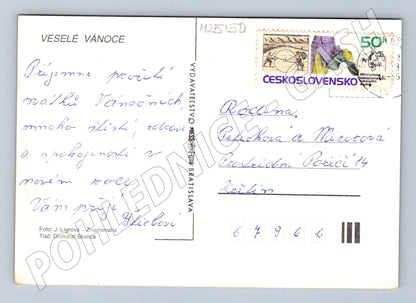 Pohlednice Vánoční motiv 1965 (M25150)