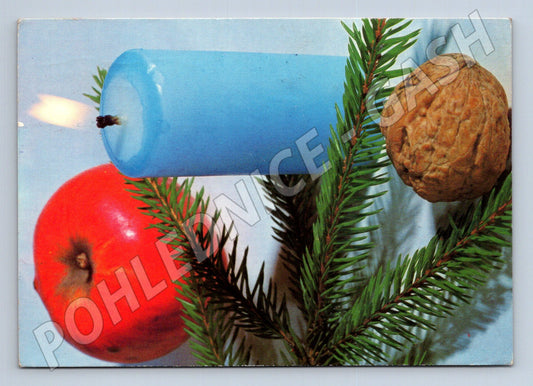 Pohlednice Československo vánoční zátiší 1978 (M25174)