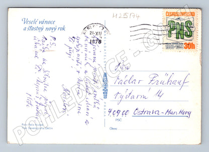 Pohlednice Československo vánoční zátiší 1978 (M25174)