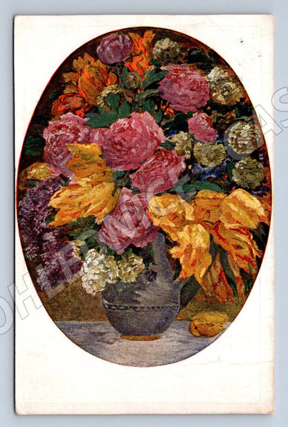 Postcard spring bouquet A. Boudová (M2518)