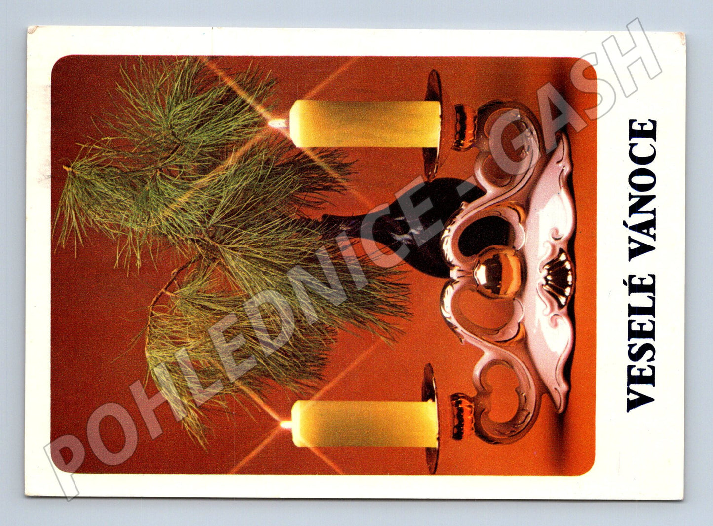 Pohlednice Vánoční motiv 1985 (M25187)
