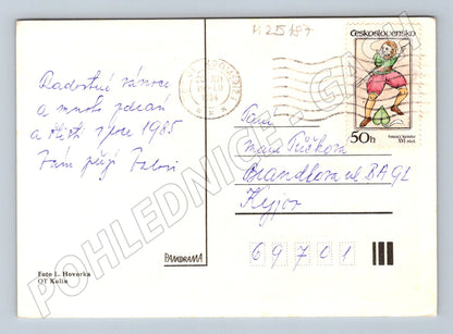 Pohlednice Vánoční motiv 1985 (M25187)