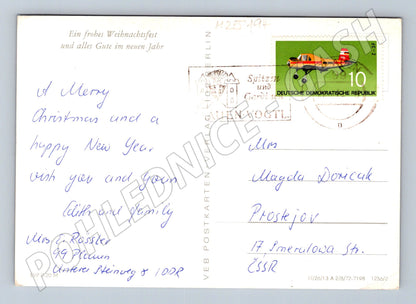 Pohlednice Německo vánoční svíčka 1972 (M25194)