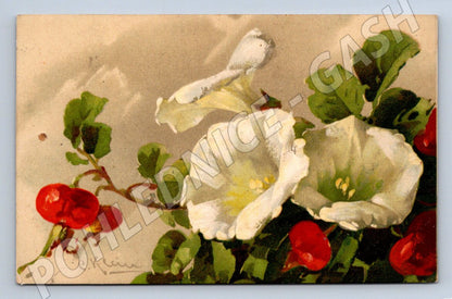 Postcard E. Klein floral motif (M2523)