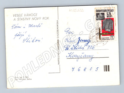 Pohlednice Slovensko zasněžené hory Vánoce 1968 (M25233)