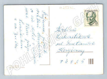 Pohlednice Vánoce zimní krajina (M25242)