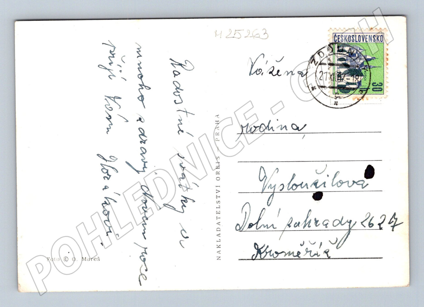 Pohlednice Vánoční a Novoroční svíčky Orbis (M25263)