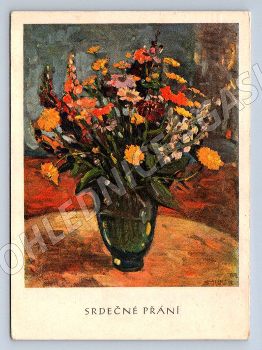 Postcard V. Turek Bouquet (M2528)
