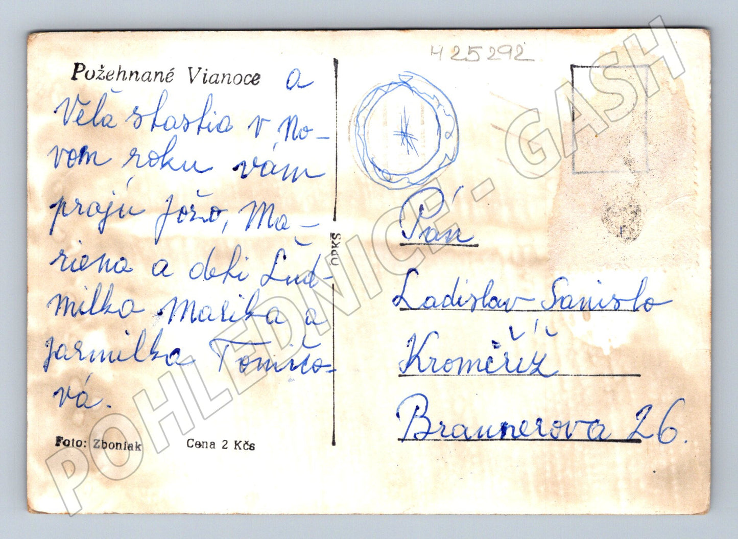 Pohlednice náboženský motiv Vánoce (M25292)