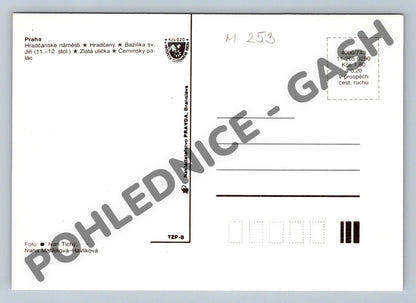 Pohlednice Praha – velkoformátová pohlednice, památky, Pravda (M253)