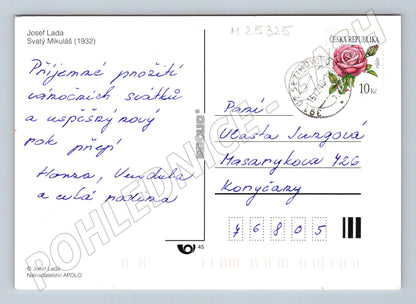 Pohlednice Josef Lada Svatý Mikuláš 1932 (M25325)