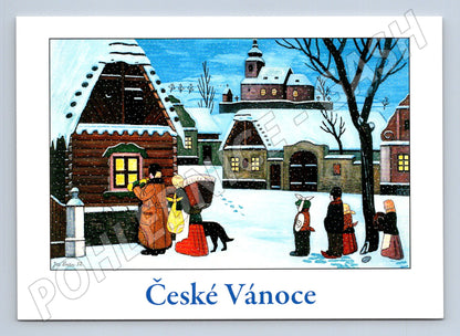 Pohlednice České Vánoce Josef Lada 1952 (M25336)
