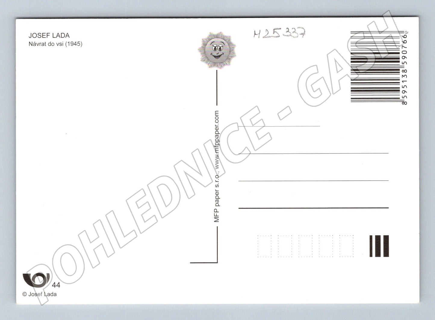 Pohlednice Josef Lada: Návrat do vsi 1945 (M25337)
