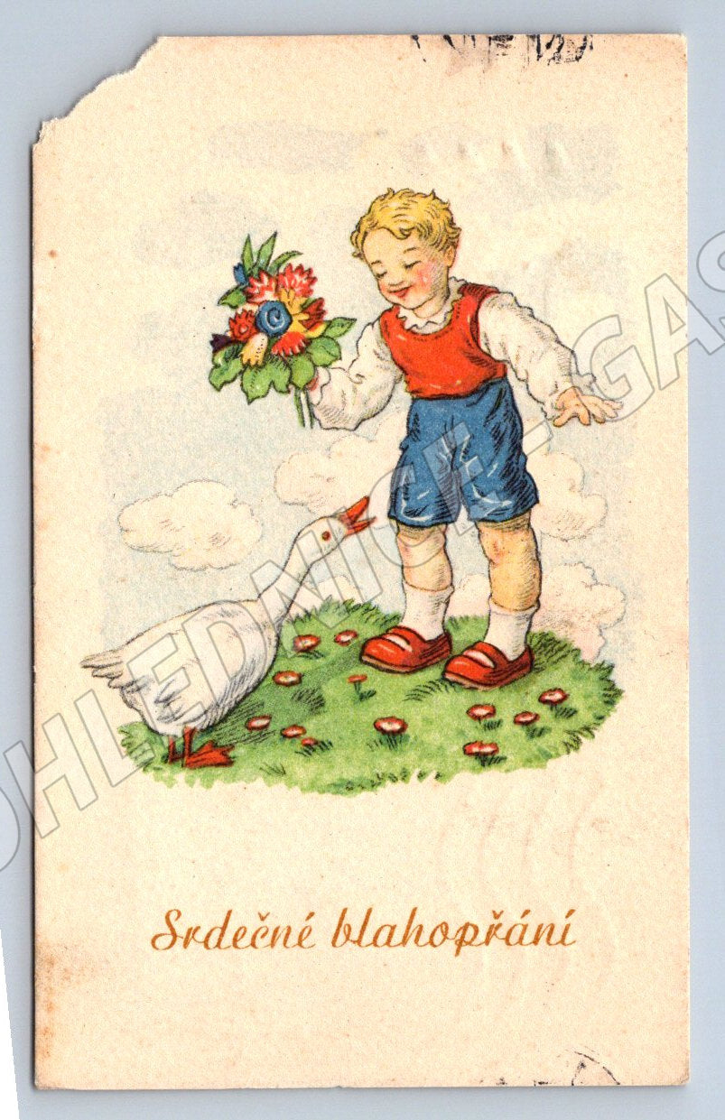 Postcard children's motif Heartfelt congratulations (M2536)