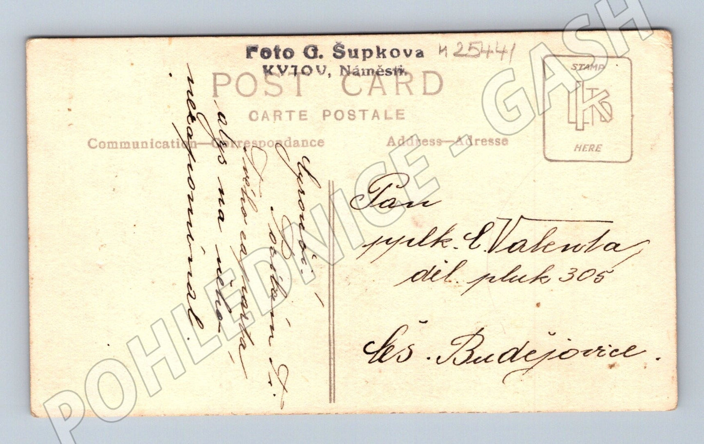 Pohlednice Dítě v kroji ateliér Šupkova (M25441)