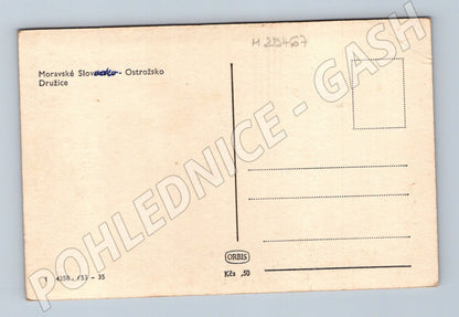 Pohlednice Moravské Slovensko žena v kroji 1953 (M25467)