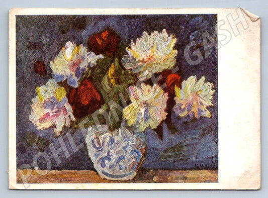 Postcard V. Hais Peonies reproduction (M2548)