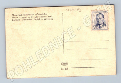 Pohlednice Moravské Slovensko pouť u Sv. Antonínka (M25483)