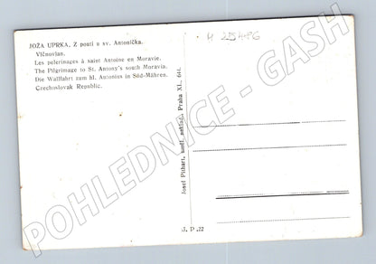 Pohlednice Vlčnovjan Joža Uprka 1922 (M25486)
