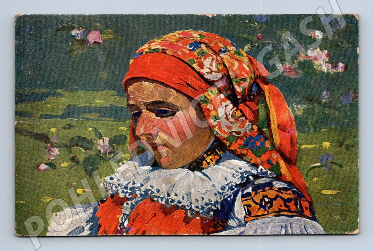 Pohlednice Joža Úprka Slovácko Vlčnov žena (M25487)