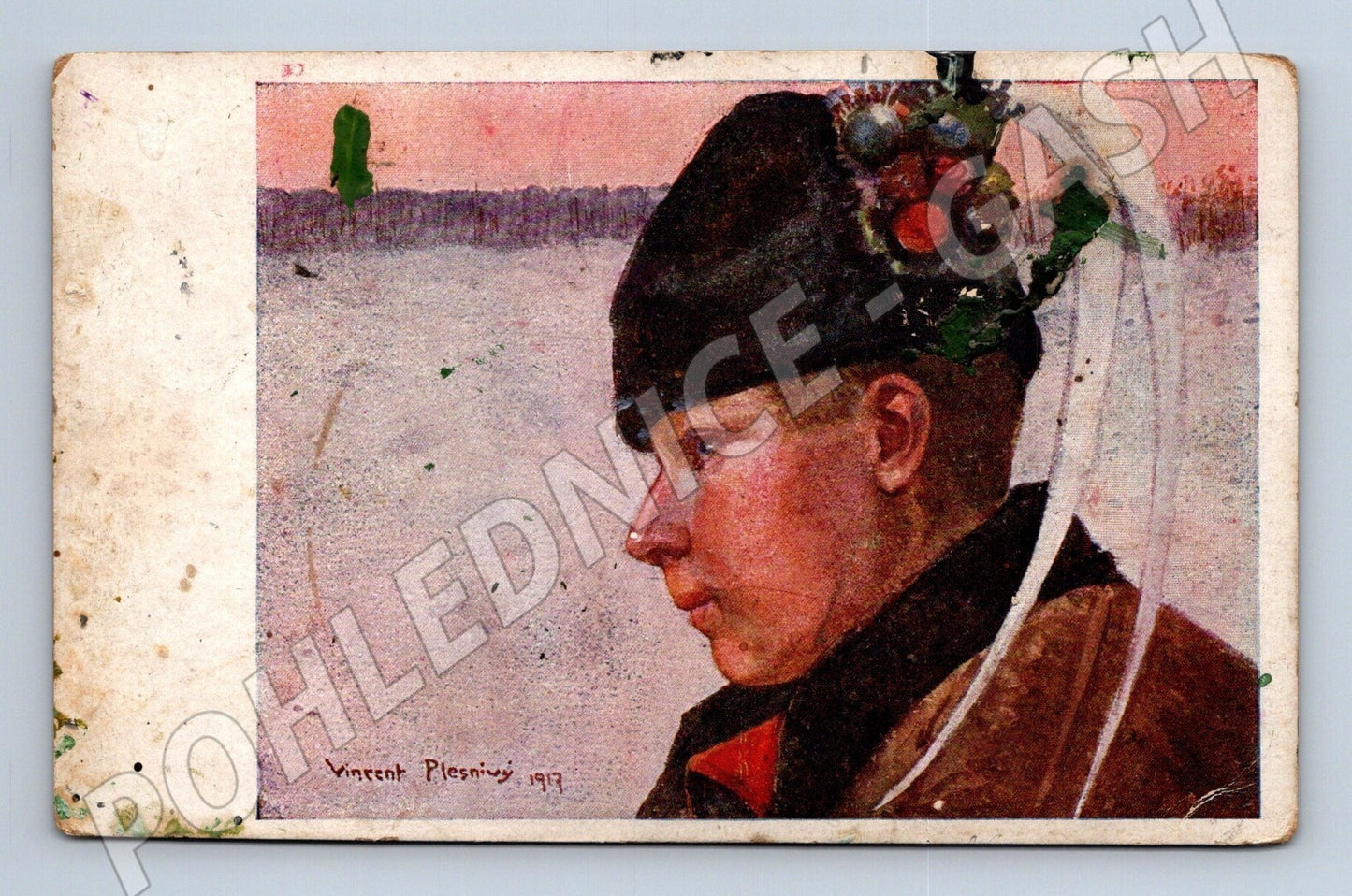 Pohlednice Polsko muž v kroji 1917 (M25488)