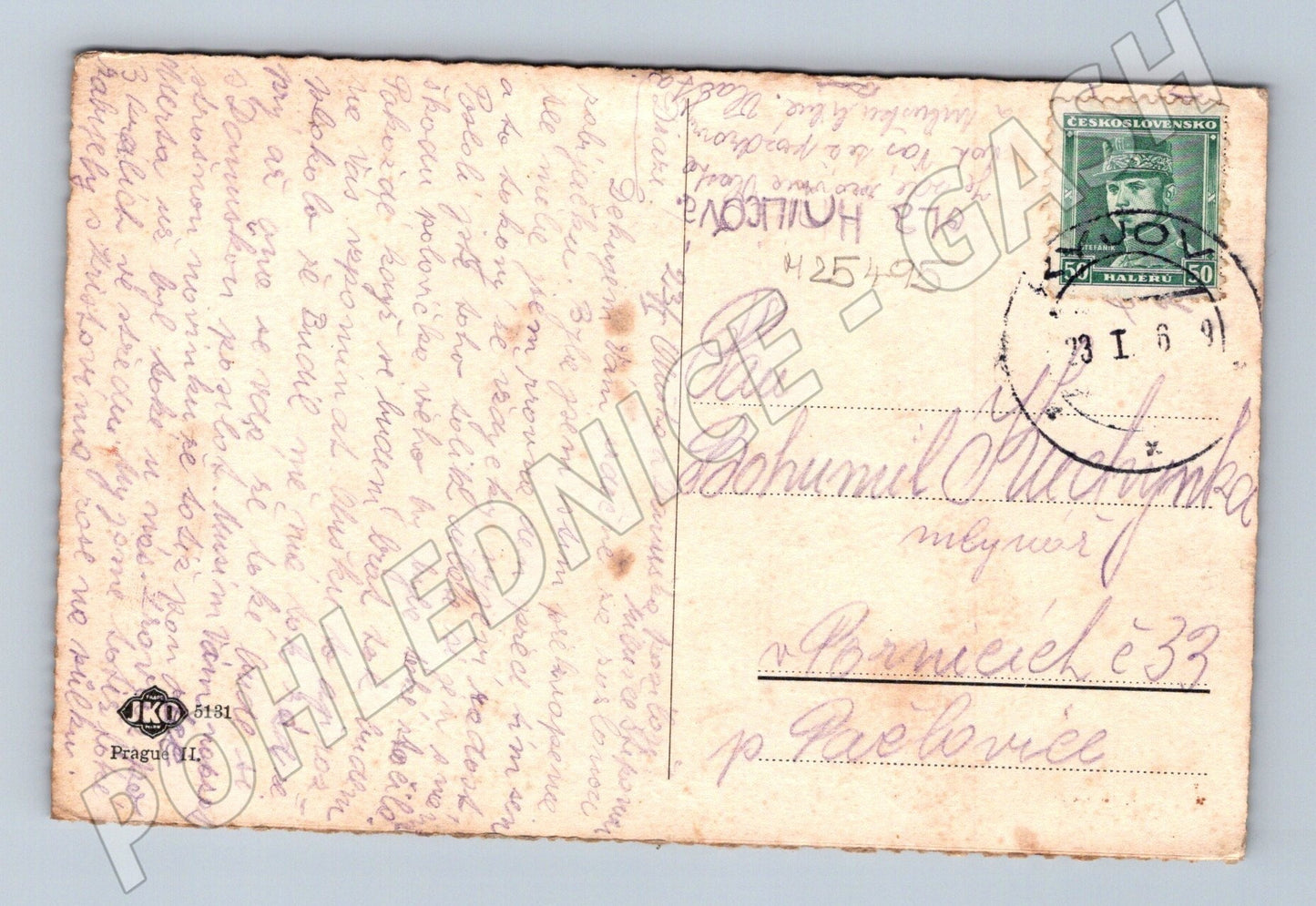 Pohlednice Československo zasněžená krajina 1961 (M25495)