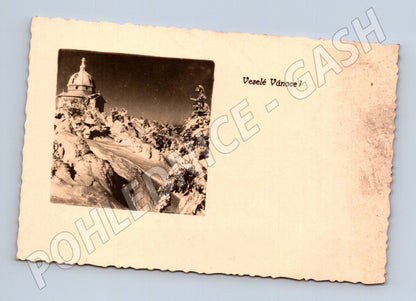 Pohlednice Vánoční zasněžená krajina 1942 (M25516)