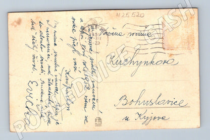 Pohlednice Vánoční zimní krajina 1952 (M25520)