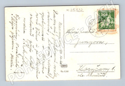 Pohlednice Vánoční zimní krajina 1940 (M25532)
